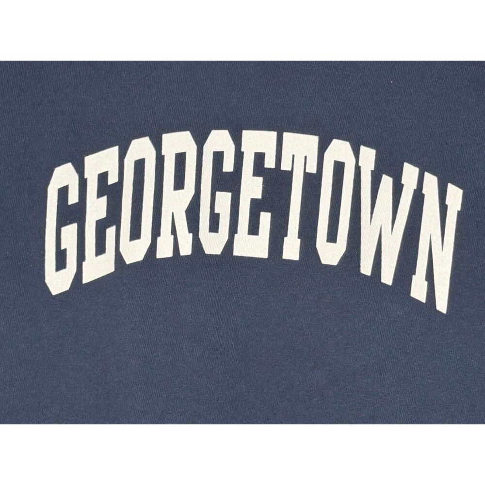 John Galt/Brandy Melville Georgetown T-Shirt Blue OS Cropped SS Coastal Cowgirl - Picture 2 of 4